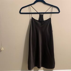 Brown Silk Tank - Size M